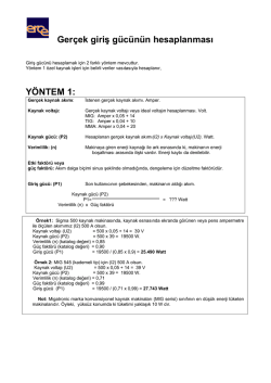 makinaların enerji t&uuml;ketim hesaplamaları - Er-CE