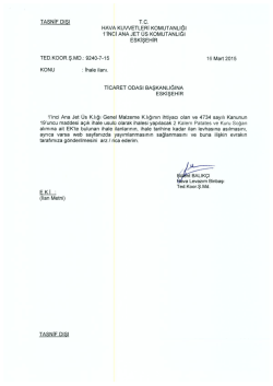 1`INcl ANA JET &Uuml;s KOMUTANLIĞI EsKlşEHlR