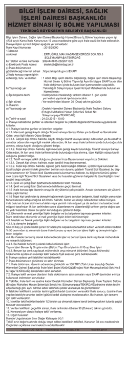 16 Mart 2015 BİLGİ İŞLEM DAİRESİ, SAĞLIK İŞLERİ DAİRESİ