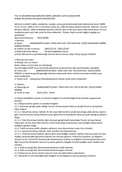 h= 8 cm - Edirne Belediyesi