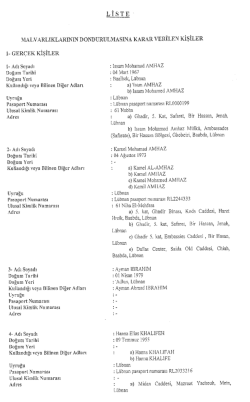 Liste i&ccedil;in tıklayınız