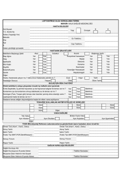 Adı-Soyadı EK TC Kimlik No Adres (YaĢadığı Yer)