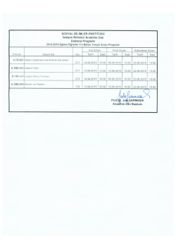 İletişim Bilimleri Doktora Programı