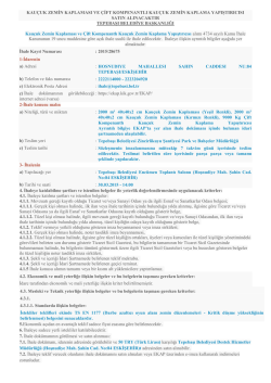 KAUÇUK ZEMĠN KAPLAMASI VE ÇĠFT KOMPENANTLI KAUÇUK