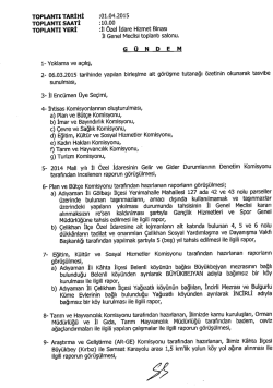 TOPLANTI TARİHİ :01.04.2015
