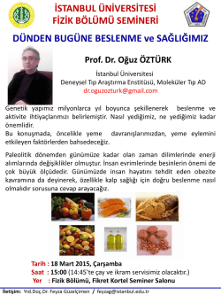 Slayt 1 - İstanbul &Uuml;niversitesi