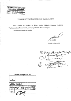 l - T&uuml;rkiye B&uuml;y&uuml;k Millet Meclisi