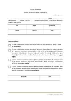 Dönemlik/Yıllık İzin Talebi Dilekçesi