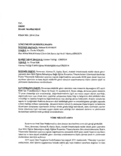 Ordu İdare Mahkemesinin Y&uuml;r&uuml;tmeyi Durdurma Kararı i&ccedil;in tıklayınız