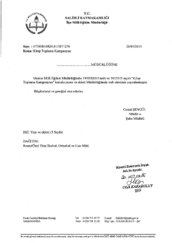 T.C. sALİHLİ KAYMAKAMLIĞI İı&ccedil;e Miııi Eğitim M&uuml;d&uuml;rl&uuml;ğ&uuml;