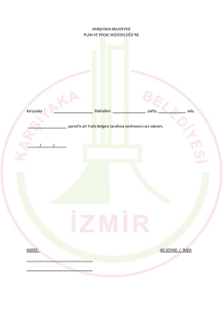Trafo Belgesi - Karşıyaka Belediyesi