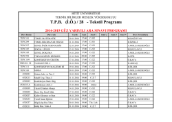 T.P.B. (İ.&Ouml;.) / 28 - Tekstil Programı