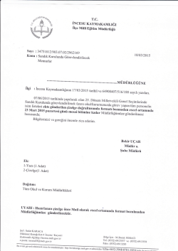 *Itffi - incesu il&ccedil;e mill&icirc; eğitim m&uuml;d&uuml;rl&uuml;ğ&uuml;