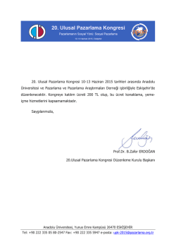 20. UPK Yazarları ve Katılımcıları i&ccedil;in &Uuml;cret Belgesi