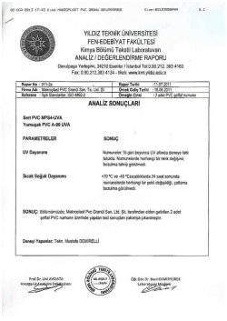 PVC Analiz Sonucu - Mimar Cam Balkon