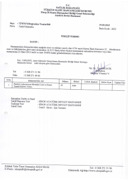 patoloji laboratuarına lam ve kaset alımı 25/03/2015