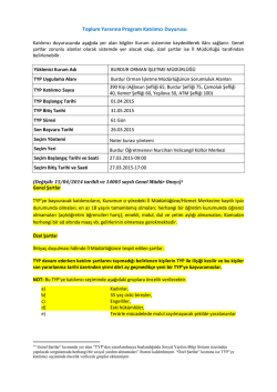 Toplum Yararına Program Katılımcı Duyurusu