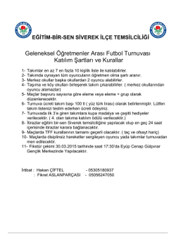 SİVEREK EĞİTİM-BİR-SEN İL&Ccedil;E TEMSİLCİLİĞİ