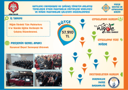 Etkin Muhtarlık Eğitimleri Verilmesi Projesi