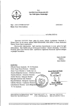 T.c. sALİHLİ KAYMAKAMLIĞI il&ccedil;e Miııi Eğitim M&uuml;d&uuml;rl&uuml;ğ&uuml;