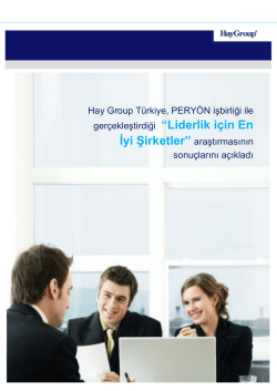 Liderlik İ&ccedil;in En İyi Şirketler