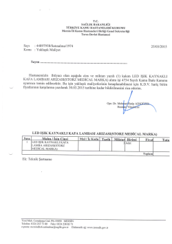 led ışık kaynaklı kafa lambası arızası(storz medical marka