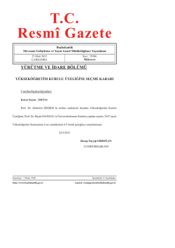 T.C. Resmî Gazete