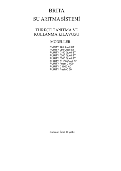 Brita C Kullanma Kılavuzu