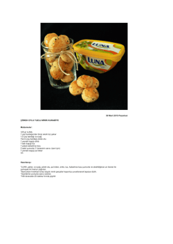 30 Mart 2015 Pazartesi &Ccedil;&Ouml;REK OTLU TUZLU MİNİK KURABİYE