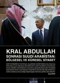 KRAL ABDULLAH - Derin Strateji