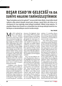 beşar esad`ın geleceği ya da beşar esad`ın geleceği