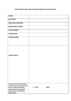 Katılım Formu Oku / İndir