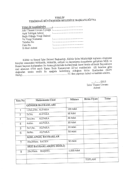 TEKLİF sAHİBİNİN