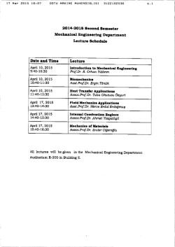 Makina M&uuml;hendisliği