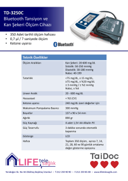 TD-3250C Glukometre ve Tansiyon