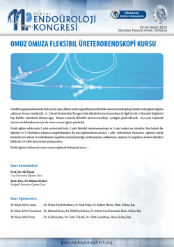 omuz omuza fleksibıl &uuml;reterorenoskopi kursu