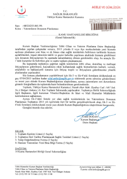 A&ccedil; - T&uuml;rkiye Kamu Hastaneleri Kurumu