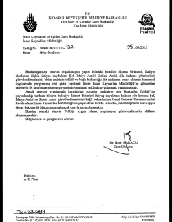 tebliğ no-132 - İstanbul B&uuml;y&uuml;kşehir Belediyesi