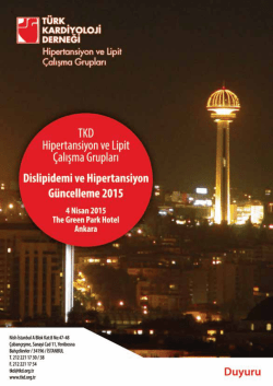 Untitled - T&uuml;rk Kardiyoloji Derneği