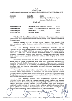 Y&uuml;ksekova Adli Yargı İlk Derece Mahkemesi