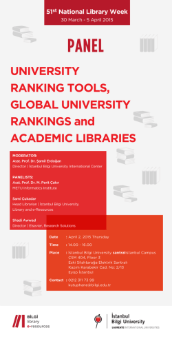 UNIVERSITY RANKING TOOLS, GLOBAL UNIVERSITY RANKINGS