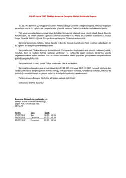 CACHEID=4bfa6aa3-d0fb-4ae0-b458-f6761b0deba4;05-07 Mayıs 2015 T&uuml;rkiye Almanya Danışma G&uuml;nleri Hakkında