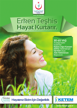 Rahim Ağzı Kanseri Afiş pdf i&ccedil;in Tıklayınız