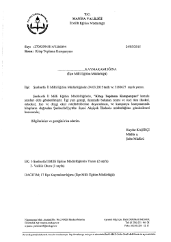 Kitap Toplama Kampanyası - Salihli İl&ccedil;e Milli Eğitim M&uuml;d&uuml;rl&uuml;ğ&uuml;