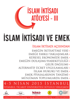 isLAıyı iKTisAnı ATULYEsı - ııı