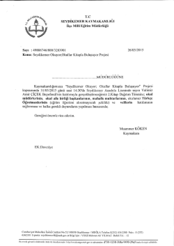T.c sEYDiKEMER KAYMAKAMLıĞı - seydikemer il&ccedil;e milli eğitim