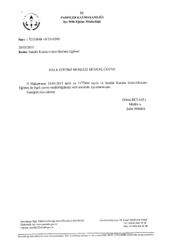 Sandık Kurulu G&ouml;revlilerinin Eğitimi