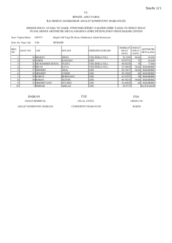 Komisyonumuzca 16.03.2015 tarihinde yapılan s&ouml;zleşmeli m&uuml;başir