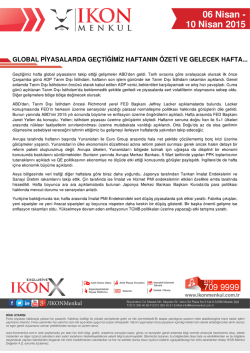 06 Nisan - 10 Nisan 2015