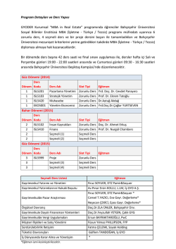 BAU Program Detayları